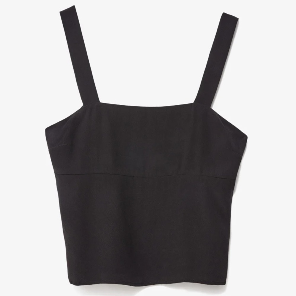 The Clean Silk Picnic Top- Silk Cropped Tank